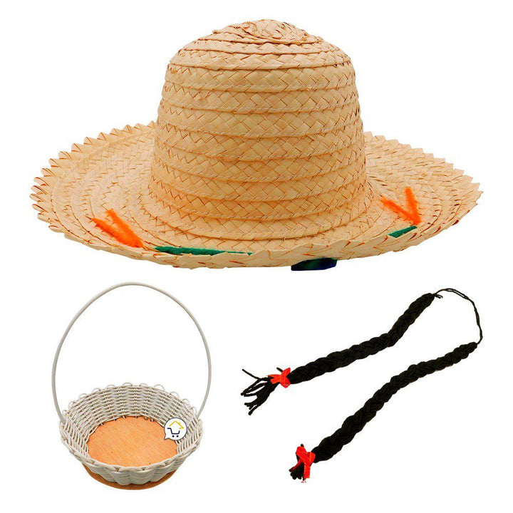 Traje Típico Niña Disfraz Feria Flores x5 Piezas ET00008