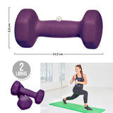 Pesas deportivas 2 Libras Set Mancuernas x 2 Gimnasia GSP-2555-2