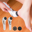 Eliminador de Callos Eléctrico Recargable para Pies - Herramienta de Pedicura con Alimentación USB y Rodillos Intercambiables para Pies Suaves, Experiencia de Spa en Casa, Diseño Blanco y Gris