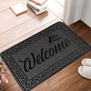 1pieza Alfombrilla de bienvenida duradera - Alfombrilla rectangular de poliéster con respaldo de PVC, lavable en máquina, alfombra de entrada para hogar, oficina, patio, porche y garaje