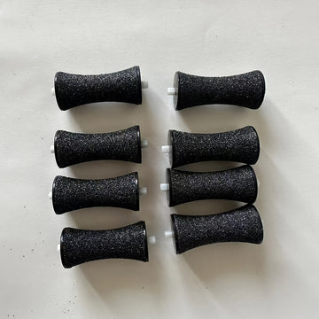 8-Pack Pearl Pouch Foot File Replacement Heads, Reemplazos de cabezales de rueda de pie para eliminación de piel muerta en talón, accesorios de herramientas de cuidado de pies hipoalergénicos
