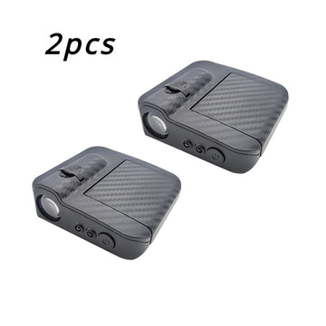 2pcs Luces de Bienvenida para Puerta de Coche, Luces de Bienvenida con Diseño de Alas de Ángel, Diseño Mini, Fáciles de Llevar, Muy Adecuadas para Asistir a Eventos, Suministros para Fiestas, Funcionan con Pilas No Incluidas