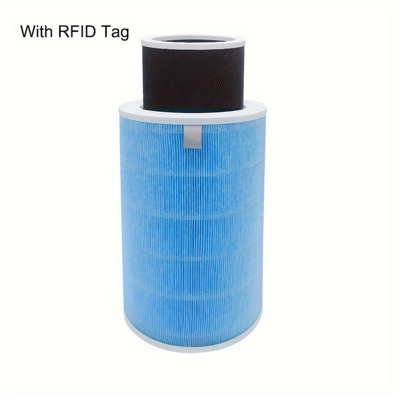 Filtros de repuesto para purificador de aire HEPA con chip RFID compatibles con los modelos de purificador de aire Xiaomi Mi 1, Pro, 2C, 2H, 3, 3C, 3H - Material de plástico y polipropileno, filtración de carbón activo