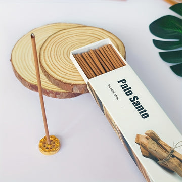 40 varitas de incienso de madera sagrada de alta gama, diámetro grueso de 2.7 mm, aromaterapia natural, ideal para yoga, meditación, purificación y regalos