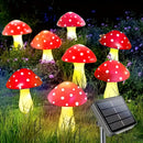 8 luces solares para jardín en forma de hongo, 8 modos de iluminación, IP44, luces de montón de hongos de plástico, para patio, jardín, camino, cementerio, Navidad, Acción de Gracias, regalo de Año Nuevo, luces de cuerda para exteriores, decora tu jardín