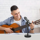 Soporte de Micrófono de Escritorio Ajustable con Clip - Compatible con Micrófonos de Hasta 4.32cm, Conector XLR, ABS Negro