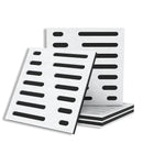 Conjunto de 4 piezas de tablero acústico estereoscópico decorativo autoadhesivo, fácil de instalar, alta densidad para absorción de sonido en estudio y hogar con diseño tridimensional de reducción de ruido