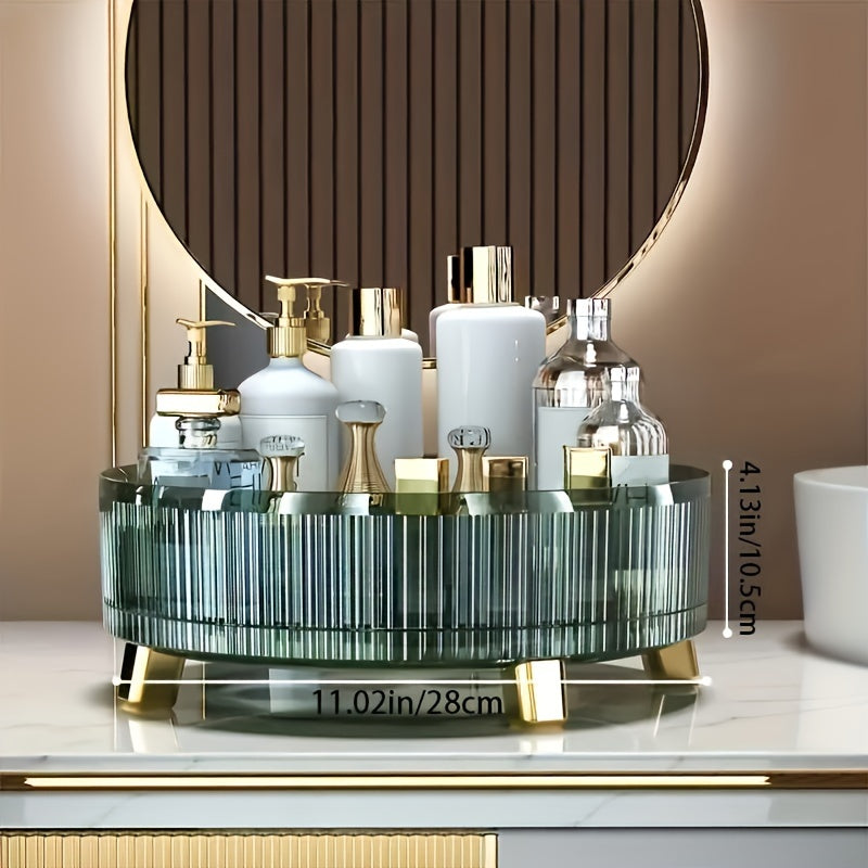 Organizador de Cosméticos de Gran Capacidad con Rotación de 360° - Ideal para Loción, Cuidado de la Piel y Almacenamiento de Maquillaje en el Baño o Tocador
