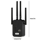 Repetidor de Wi-Fi, Extensor de Wi-Fi, Fortalecimiento de la Fuerza del Señal 2.4G, Amplia Cobertura, Superación de Limitaciones Espaciales, Configuración de Un Solo Click, Cobertura Integral, Rotación Flexible de la Antena, Intensidad de Señal Ajustable