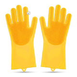 Guantes Silicona Multiusos Lava Vajilla Platos Baño Mascotas HD4838