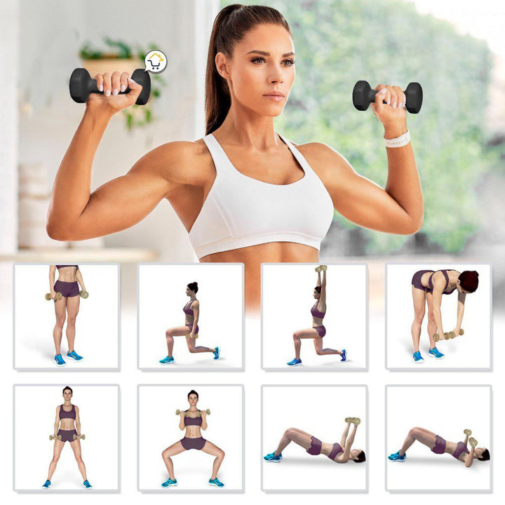 Pesas deportivas 2 Libras Set Mancuernas x 2 Gimnasia GSP-2555-2