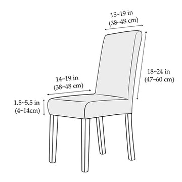1, 2 o 4 fundas de silla de terciopelo elástico de lujo - Duraderas, resistentes al desgaste, súper suaves, aptas para mascotas, estilo contemporáneo, tela elástica y diseño moderno, ideales para hogar, hotel o restaurante