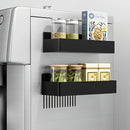 Pack de 2 Cestas Magnéticas Grandes para Almacenamiento en Plástico para Refrigerador, Microondas y Lavadora - Organizador Multifuncional de Cocina, Soporte Magnético para Especias sin Necesidad de Taladro ni Pegamento, Estante Extraíble