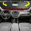 1 pieza de cortina de sol para coche UV rojo - Diseño de ojos de gato negro, protector de parabrisas plegable para conducir en la playa y en la costa, mantiene el vehículo fresco, se ajusta a los coches, SUV y camiones - Accesorio de interior de automóvi