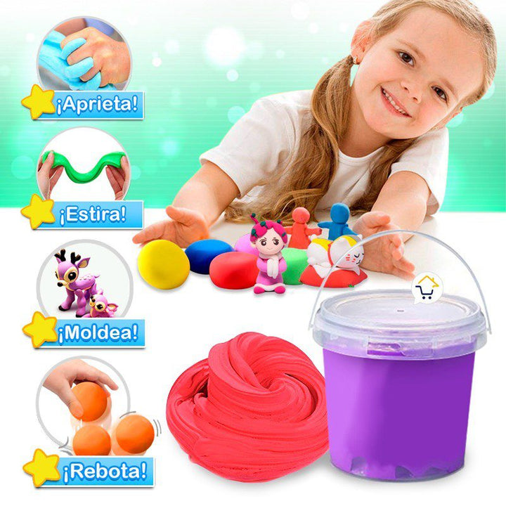 Plastilina Elástica Foamy 100g  Moldeable Flexible Manualidades RF PLS