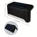 8 luces LED solares para exteriores, opciones de luz cálida y fría (blanco/cálido), diseño de plástico, ideal para iluminación de terrazas, escaleras, cercas y jardines, luces solares para exteriores, eficiencia energética