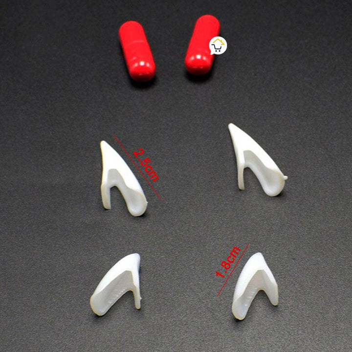 Colmillos Dracula Capsula Sangre Accesorio Disfraz Adultos OF225