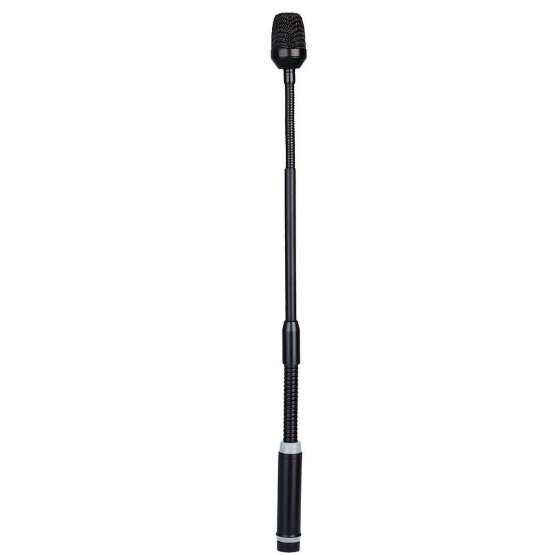 Micrófono dinámico profesional Depusheng DJ Mic de 16 pulgadas (40,64 cm) con XLR - 2 en 1, condensador y condensador, banda ajustable, 3 aumentos, 3 niveles de reducción de ruido, negro, micrófono para DJ, actuaciones en escena, diseño elegante, constru