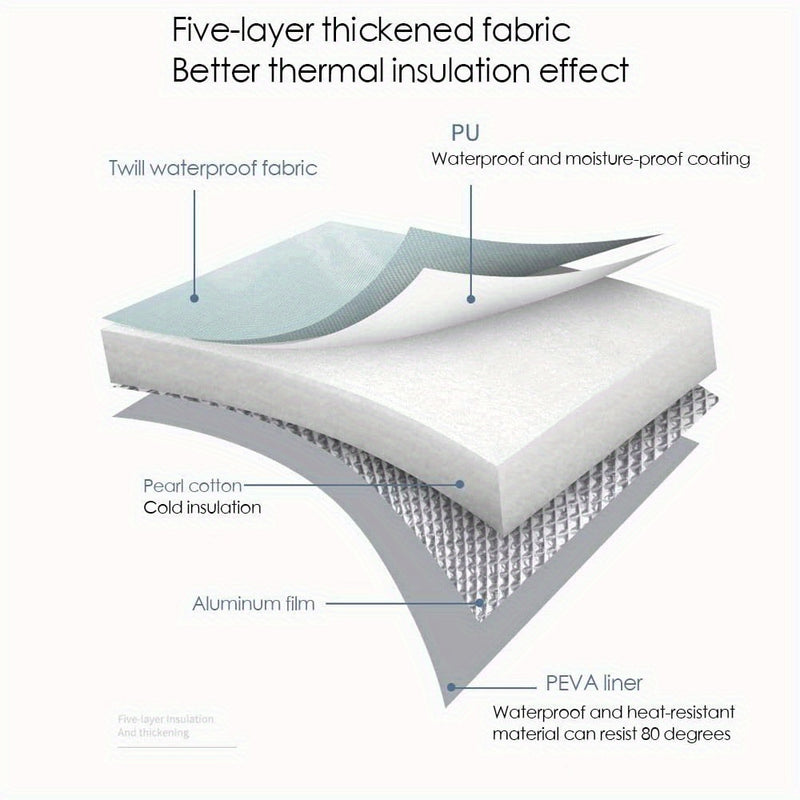 1pc Bañera Plegable para Pies Azul Claro con Asa - Portátil, Bañera de Spa de Gran Capacidad para Cuidado de Pies, Manos y Uñas, Ideal para Casa y Camping al Aire Libre, Bañera de Remojo para Pies