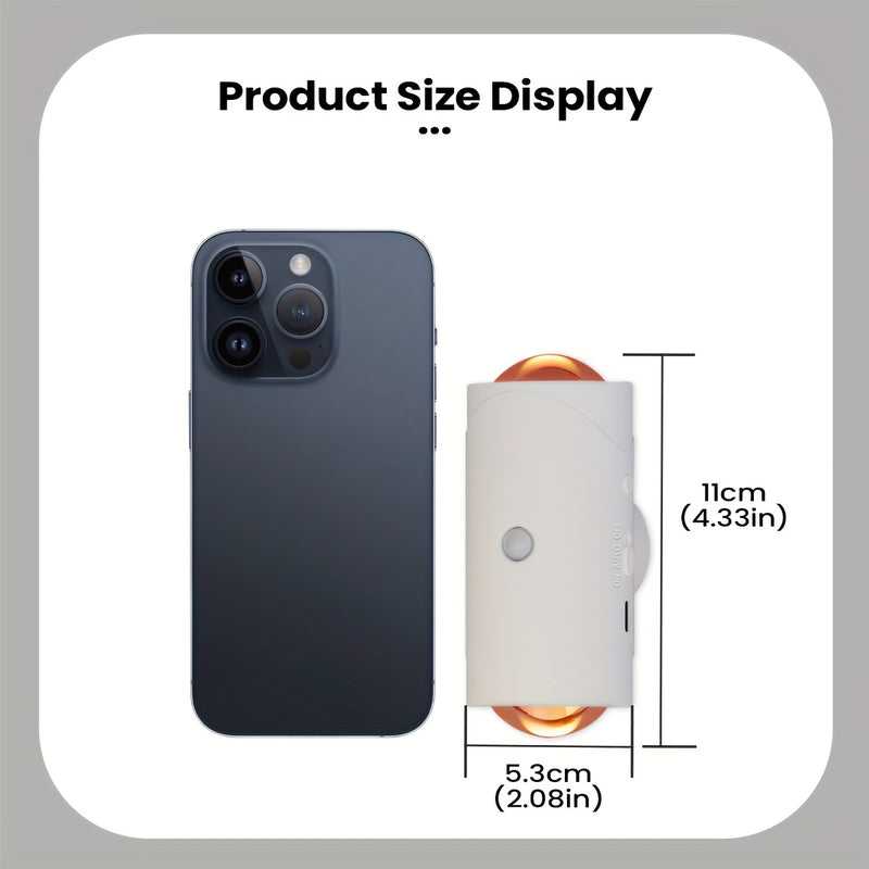 Luz nocturna LED interior de pared, tira de luz de atmósfera de pared con sensor de movimiento, batería recargable, lámpara de atmósfera de gradiente RGB, luz interior regulable, adecuada para entradas, mesitas de noche, mesas y lámparas magnéticas para