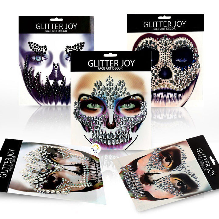 Tatuaje Temporal Piedras Faciales Maquillaje Corporal Disfraz TT02