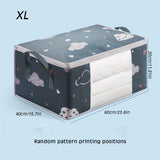 1 Unidad, Bolsa De Almacenamiento Para Guardarropa, Impresa, De Gran Capacidad, A Prueba De Polvo, Con Asas, Organizador De Armario Y Contenedor De Almacenamiento Para Ropa, Edredones, Juguetes, Solución De Almacenamiento Y Mudanza Familiar, Accesorios P