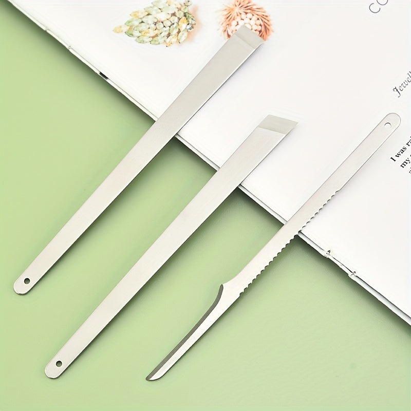 3 piezas de acero inoxidable Juego de pedicura, cuchillos de cuidado de pies sin fragancia para eliminación de piel muerta y callos, manual, no requiere batería