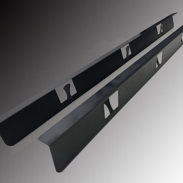 2pcs Cubiertas de Aluminio Negro para Huecos de Estufa - 59.44cm Protector Duradero para Encimera y Lado de Cocina, Evita Desbordamientos, Mantiene el Área de la Estufa Limpia, Protector de Hueco de Encimera | Diseño Negro Elegante | Aleación de Aluminio