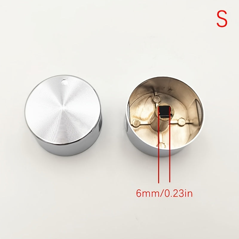 Perilla de encendido de metal para estufa de gas, textura de botón de rayos de sol, manija de dial redondo, sin necesidad de batería