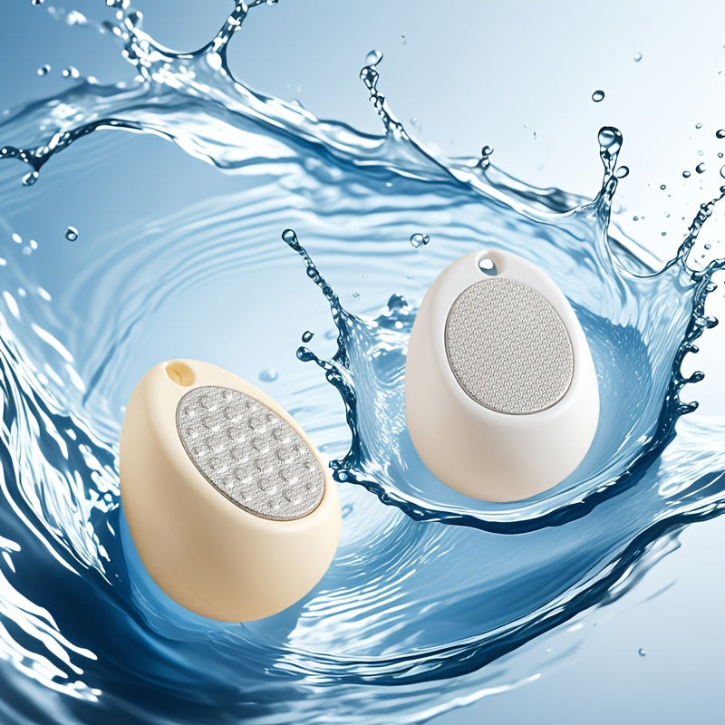 Limpia de acero inoxidable de doble cara y herramienta de cuidado de luz muerta beige - Mango ergonómico antideslizante, exfoliador portátil de pies y manos con cabezas intercambiables para áreas duras, manchas, - Cuidado de pedicura y manicura sin bater
