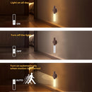 Juego de 2 luces de noche con sensor de movimiento inteligente, LED recargable, utilizable para colgar o portátil. Adecuado para pasillo, armario y iluminación de pared, equipado con alimentación USB, encendido y apagado automático, ideal para luces de p