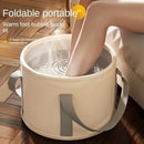 Bañera de Pies Portátil Deluxe Plegable, Material PEVA, Aislamiento de Aluminio con Control de Temperatura, Sin Olores, Ideal para Relajarse en Remojo Cálido, Perfecta para Uso en Dormitorios y Hogares, No Requiere Energía Eléctrica, Regalo Esencial para