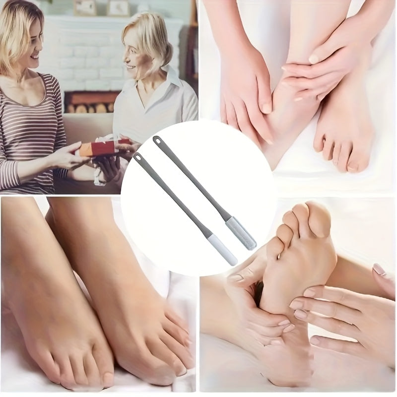 Cepillo de limpieza de pies, suave, para limpiar las grietas entre los dedos del pie. Eliminador de luz muerta, color beige, exfoliante, herramienta de limpieza facial suave para pedicura, baño y ducha.