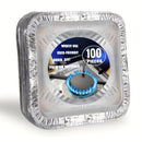 10/30/50pcs Cubierta Cuadrada para Quemador de Estufa, Tapa Cuadrada para Cocina, Protector Antigrasa para Estufa de Gas, Anillo de Aluminio Engrosado, Limpieza de Encimera de Cocina, Adecuado para Uso Doméstico, en la Cocina y Restaurante
