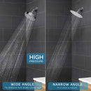1pc Cabezal de Ducha Estilo Boston Moderno, Montaje en Pared con Acabado Cromado Redondo y Limpieza de Tacto Cepillado, Configuración de Lluvia, No Necesita Electricidad, Opciones de Tasa de Flujo de 1.5GM/1.8GM/2.5GM, Ducha de Alta Presión | Cabezal de