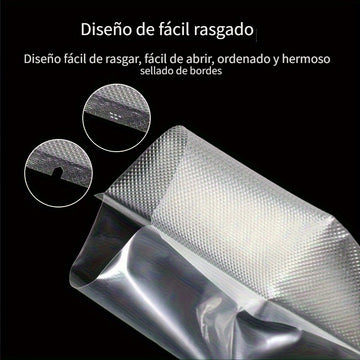 50 unids/lote bolsas de vacío para alimentos, bolsas selladoras al vacío, bolsas de envasado al vacío para máquina selladora al vacío, bolsas de almacenamiento selladoras al vacío herramienta de cocina preservación de alimentos frescos - Accesorios de su