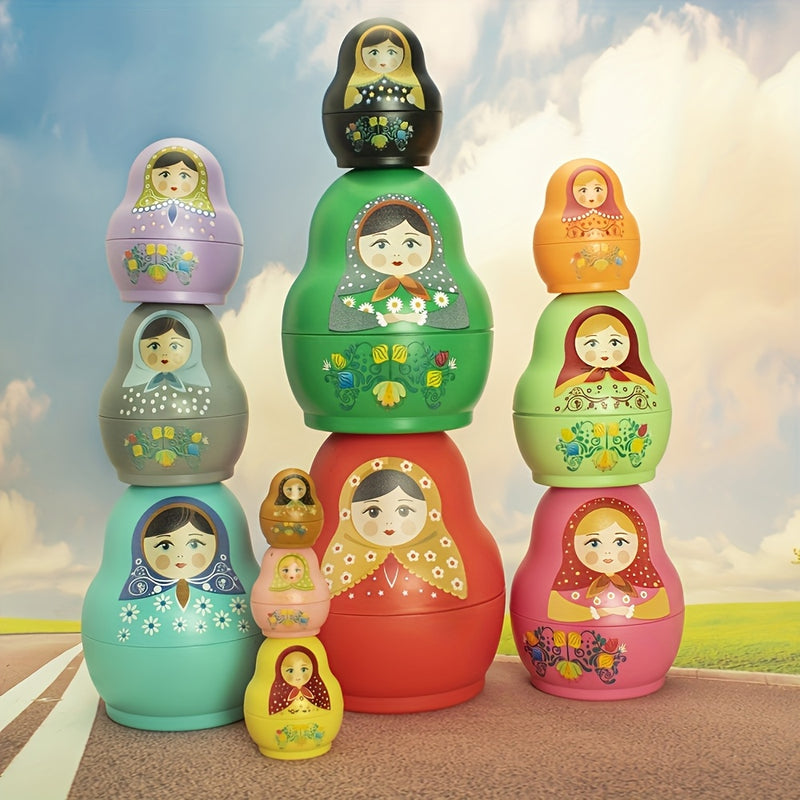 Juego de 6 piezas de adornos multicapa para apilar tazas, decoración de escritorio y porche, ornamentos coleccionables para sala de estar, decoraciones bonitas para el hogar, opción ideal como regalo