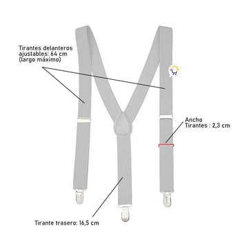 Tirantes Pantalon Cargaderas Accesorio Ropa Disfraz OF143