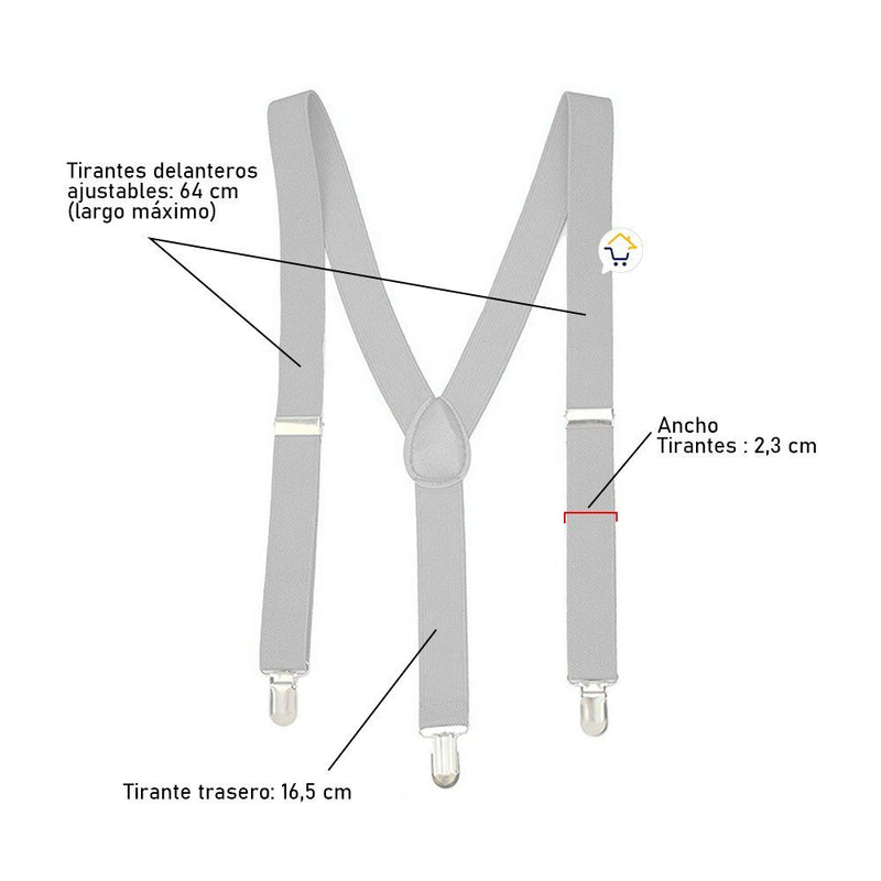 Tirantes Pantalon Cargaderas Accesorio Ropa Disfraz OF143