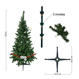 Árbol Navidad Pomposo Tupido 1.50m 240 Ramas Fexton150