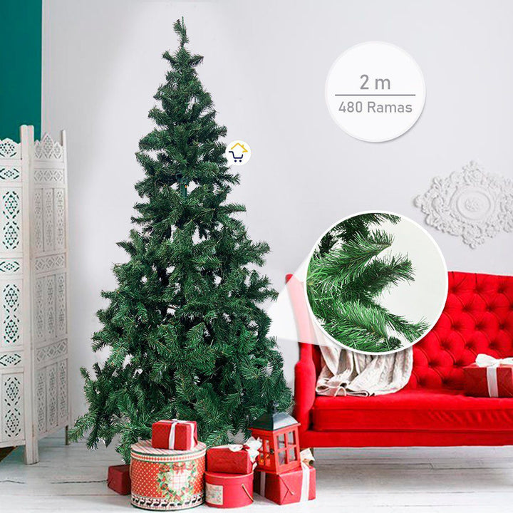 Árbol Navidad Pomposo Tupido 2m 480 Ramas Fexton200