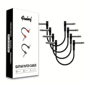 4 cables para guitarra, 15 cm, cable plano profesional para efectos, cable de conexión para instrumentos de 6 pulgadas, cable corto con reducción de ruido, ahorra espacio, accesorios para guitarra
