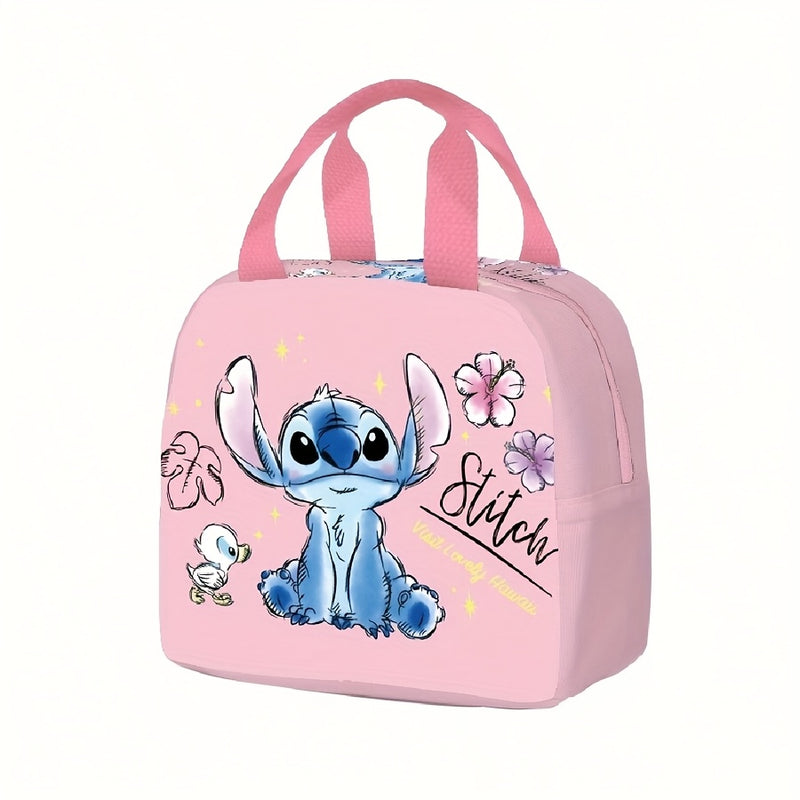 DISNEY Stitch Bolsa Térmica Reutilizable para Almuerzo, Contenedor Portátil de Contacto No Comestible para Mujeres y Hombres, Ideal para Trabajo, Picnic o Viaje, Regreso a la Escuela