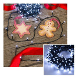 Extensión Luz LED Lineal 200 Luces 14m Cable Verde Blanco 1451