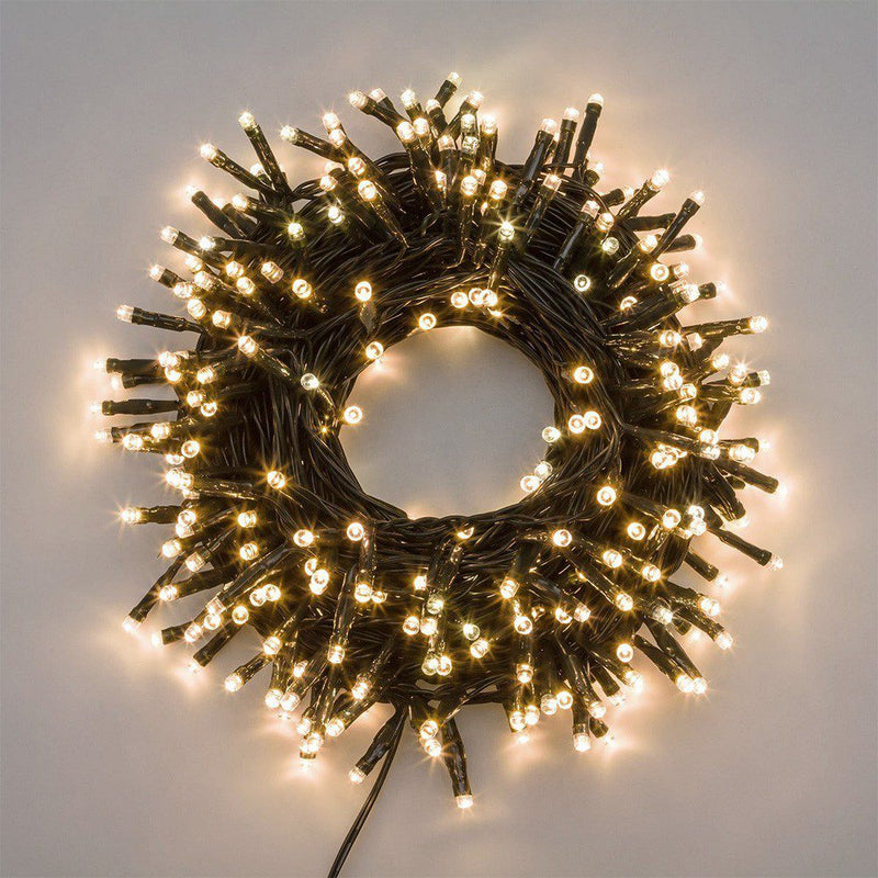 Extensión Luz LED Lineal 200 Luces 14m Cable Verde Cálido 1450