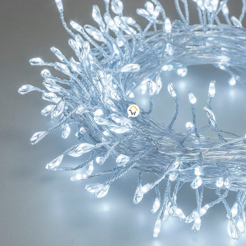 Luz Micro LED Ramal Alambre 3m Extension 248 Luces Navidad 1571
