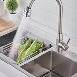 Cabeza de ducha mezcladora de 3 modos en acabado cromado, con 1 conector multifuncional - Pulverizador giratorio 360° para grifo, sin necesidad de electricidad, ideal para aireadores de cocina y baño, reemplazo de sistema de ducha | Construcción duradera