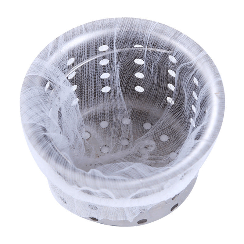 100 bolsas de malla para filtro de fregadero de cocina desechables para recoger restos de comida - Plástico duradero, fácil de usar para un eficiente desecho de residuos, ideal para verduras y frutas, desecho de residuos de cocina | Bolsas de plástico du