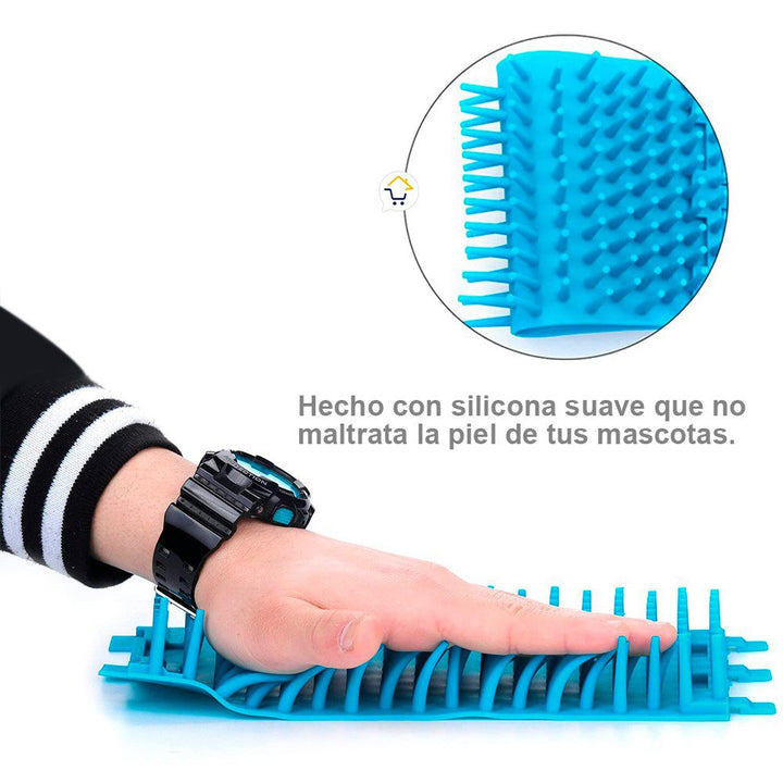 Limpiador Grande Patas Perro Cepillo Limpieza Portátil Mascotas BS-72