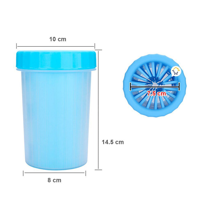 Limpiador Grande Patas Perro Cepillo Limpieza Portátil Mascotas BS-72